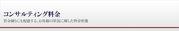 コンサルティング料金