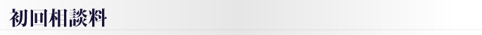 初回相談料