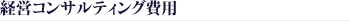 経営コンサルティング費用